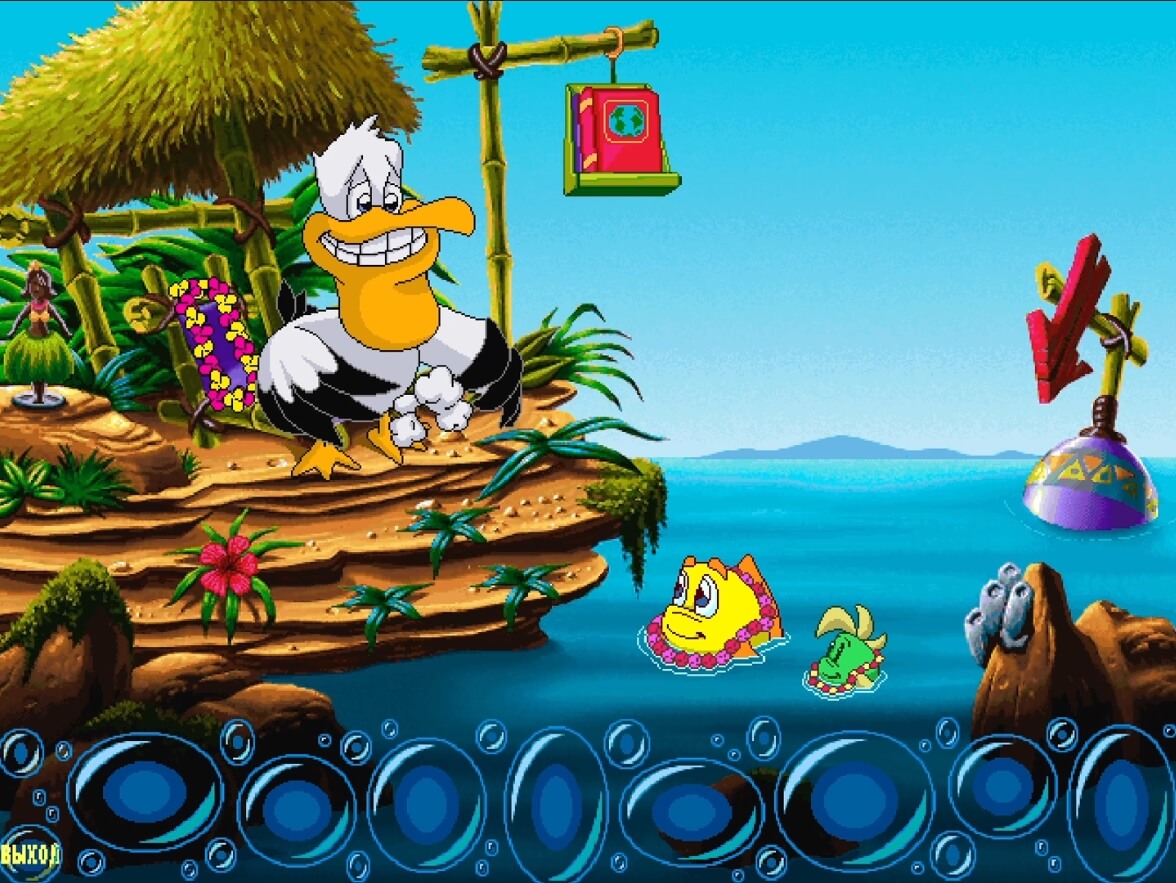 Freddi Fish 3 The Case of the Stolen Conch Shell - геймплей игры Windows